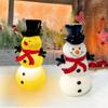 Schneemann Nachtlicht Batteriebetrieben Weihnachts-Schneemann-Ornament Xmas Schneemann Dekoration Lampe Xmas Dekor 1-5 Stück