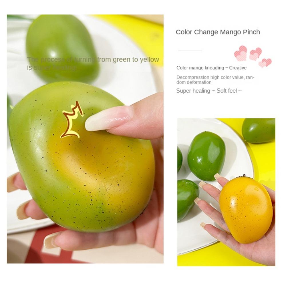 Peeling Orange Color-changing Squeeze Toys Simulation Mango Squeeze Toy  Charisma Gift