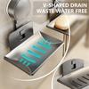 Strong Suction Cup Soap Dish Holders Sturdy Aluminum ABS Wall Mounted Draining Soap Box for Bathroom and Kitchen