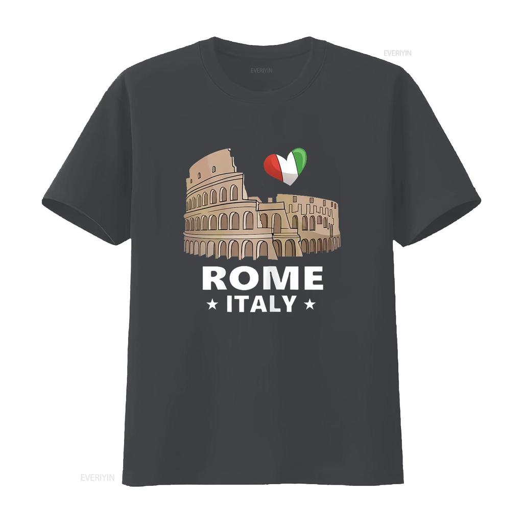 I Love Rome Italy T Shirt Roman Colosseum vintage Washed streetwear Casual Stylish designer clothes fashion Unisex Soft
