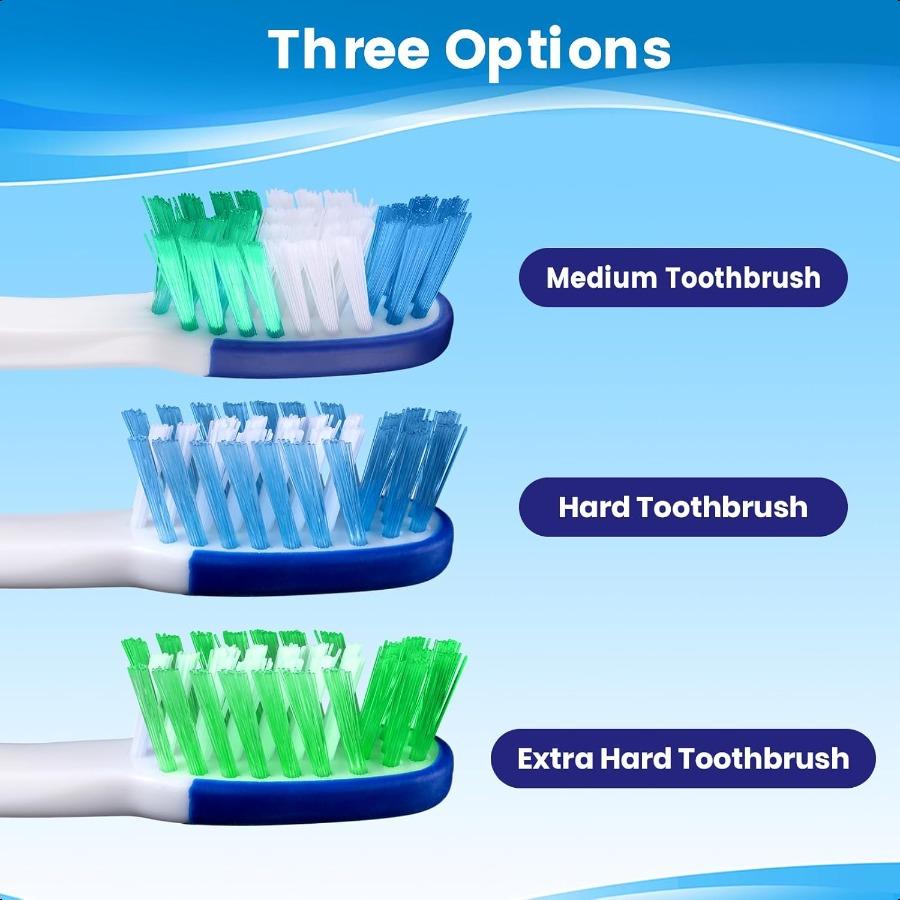 

Очень жесткие зубные щетки для взрослых со встроенным скребком для языка 6 штук United States