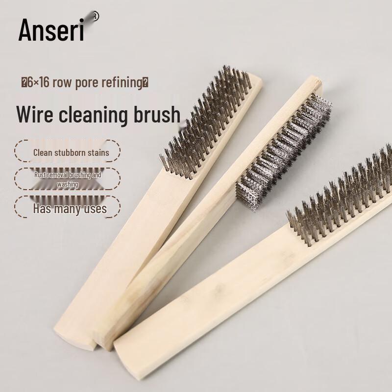Wooden Handle Steel Wire Brush