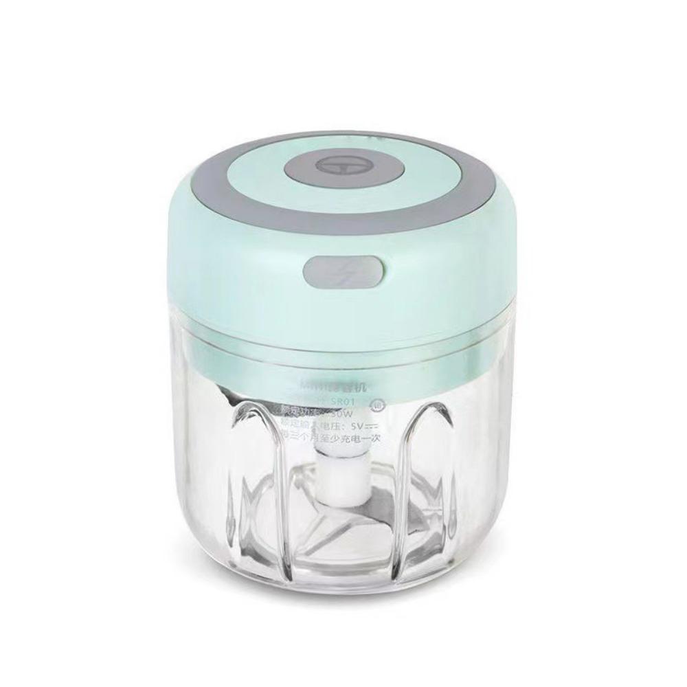 250mL Electric Food Chopper USB Rechargeable Ginger Crusher Chopping Vegetable