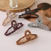 Fashion Simple Retro Bouguer Cross Hairpin Geometric Irregular Shark Clip Female Elegant French Hairpin Jewelry Female Trend