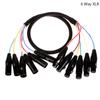 2 4 6 Channel Professional Multi-Media 3 Pin Xlr Cable Male To Female Balanced Audio Extension Cord