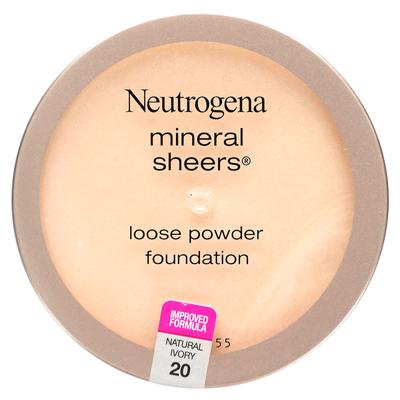 Mineralisches, transparentes loses Puder-Make-up, Natural Ivory 20, 5,5 g (0,19 Unzen)