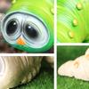 Mini Caterpillar Sculpture Creative Resin Sculpture for Home, Garden, and Courtyard Decoration