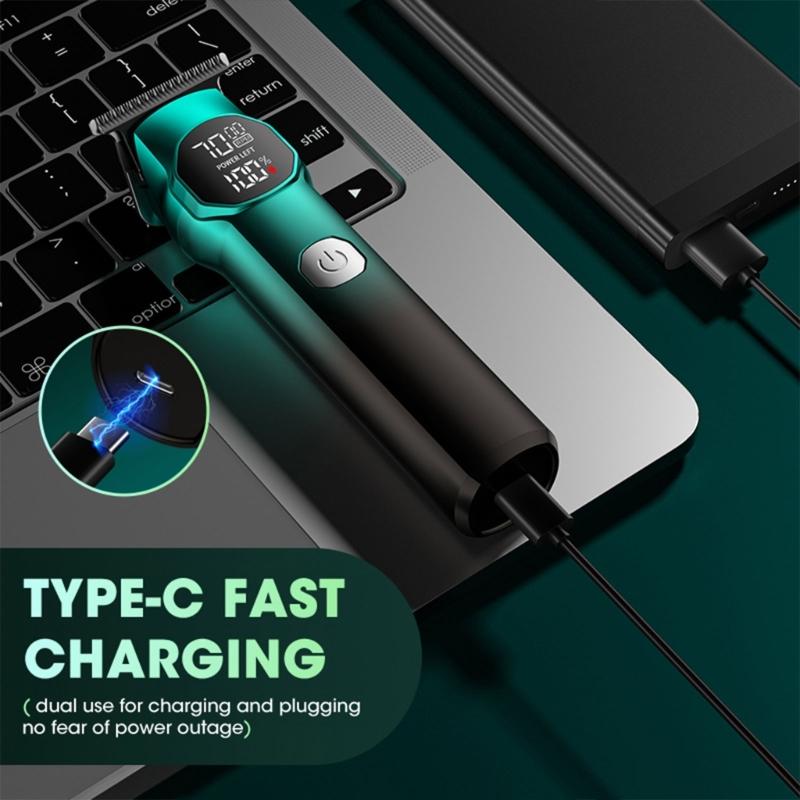 Hair Clippers for Men Professional Cordless Barber Clippers Hair Cutting Rechargeable Men Hair Clippers with LCD Dispaly