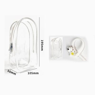 1Pcs Transparent Pvc Protective Case Keychain Bag Storage Case Organizer Box Toy Doll Gifts Bag Dust Proof Hanging Bag