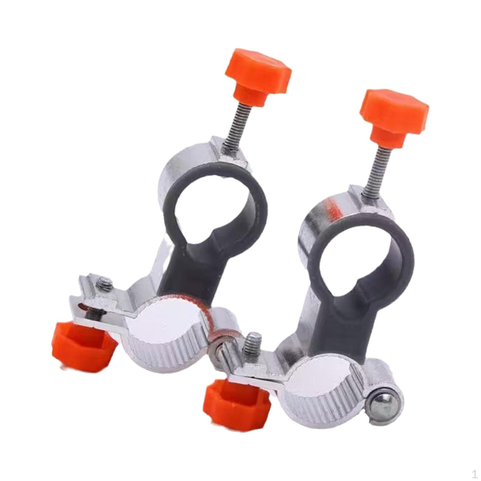 2Pcs Umbrella Clips Fishing Stand Fixed Connector Bracket Mount Folding Chair Clip
