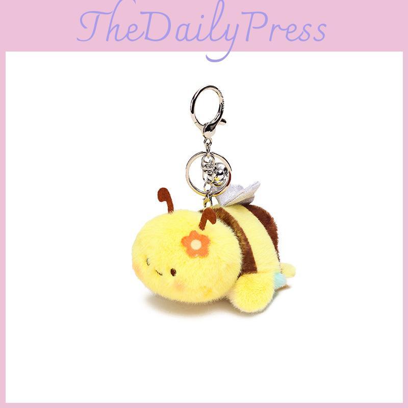 Plush Colorful Keychain With Bee Transforming Into Shark And Turtle Ideal For Kids And Adults