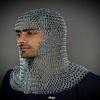 Head Chainmail Armor Medieval Knight Costume Chainmail Armor Costume Best Gift for Him