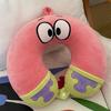 New Spongebob Cartoon Animation Creative U-Shaped Pillow Cute Fashion Travel Portable Memory Foam Neck Pillow Napping Pillow