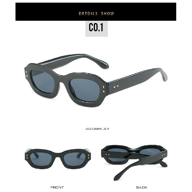 Colorful PC full-frame sunglasses, tinted lenses, thick frames, street-style eyewear, outdoor sunglasses, sunshades