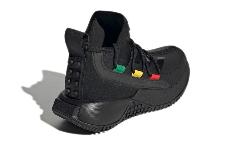 LEGO X Adidas Sport Mid K Abrasion Resistant Breathable Mid Top Kids' Running Shoes Carbon Black Kids' FZ5504