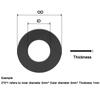 10-20 pezzi/lotto Guarnizioni Piatte Nere Guarnizione in Gomma Diametro Interno 10/12/13/14/15/16/18/20/22mm O-ring in Gomma NBR Rondelle Paraolio Anti Olio