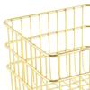 Iron Storage Basket Cosmetic Organizer Square Sturdy Snack Bin Wire for Bedroom Kitchen