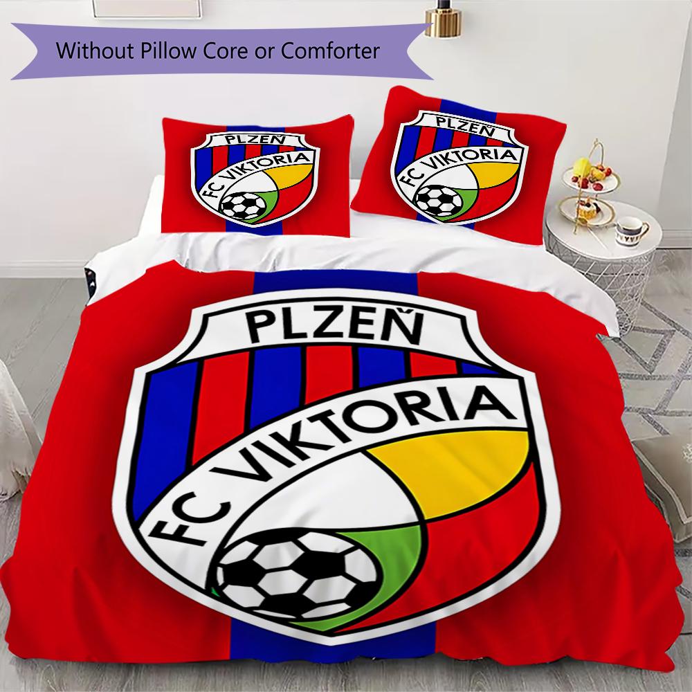 Viktoria Plzen Pattern Bedding uilt Set uilt Cover Pillowcase Home Decoration Birthday Gift (1 * duvet cover + 2 * pillowcase without core)