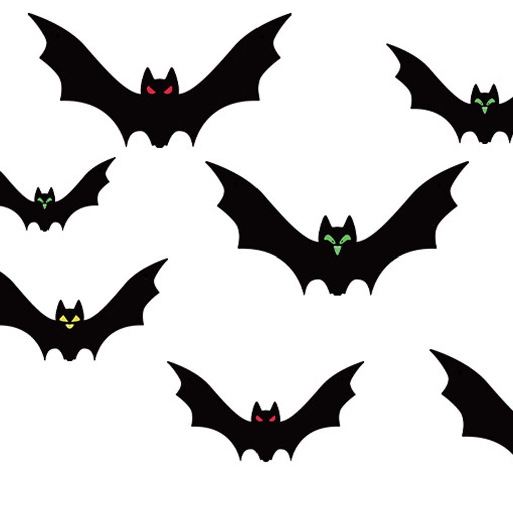 Paper Bat Decorations Ceiling Hanging Ornament Festival Decoration for Door Window Wall Indoor and Outdoor Use