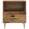 Nightstand Set of 2 Reclaimed Wood Look 40 X 35 X 47.5 Cm Engineered Wood