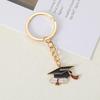 Bachelor Graduation Cap Keychain: Motivational Pendant for Further Study