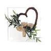 2025 Heart-Shaped Olive Wreath Door Hanger - Decorative Simulated Flower Ornament