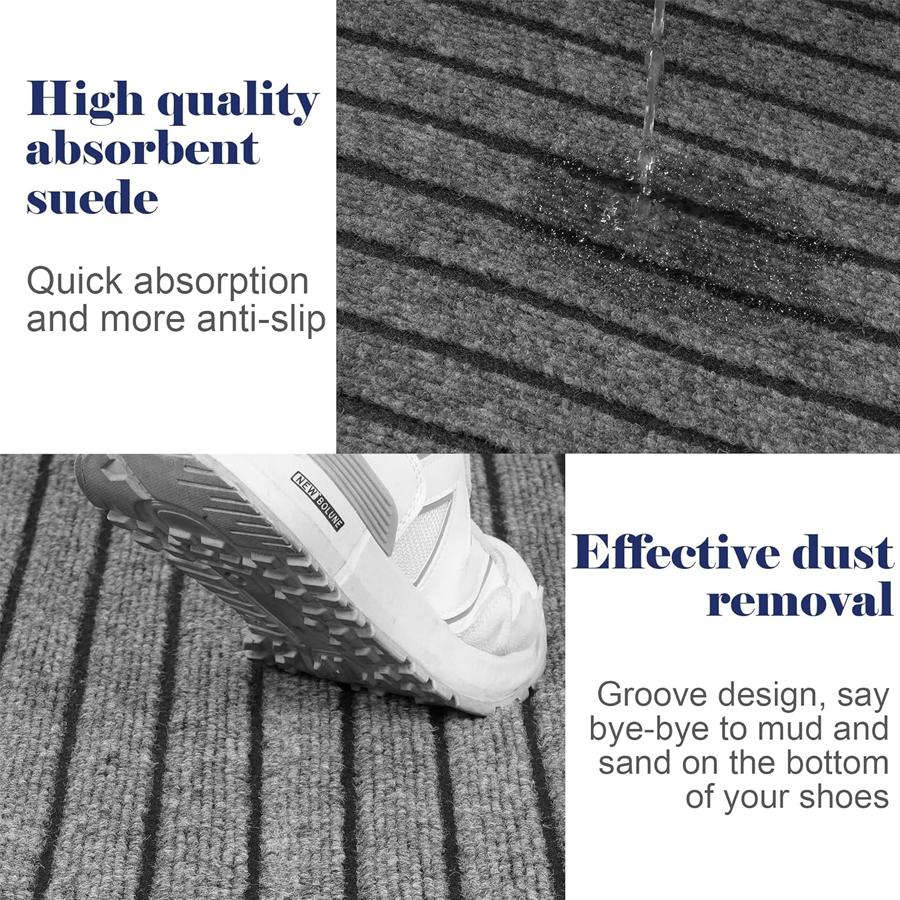 Striped Rubber Carpet Door Mat Kitchen Floor Mat Section Door Mat, Non-slip and Waterproof, Easy To Clean, Free To Cut,