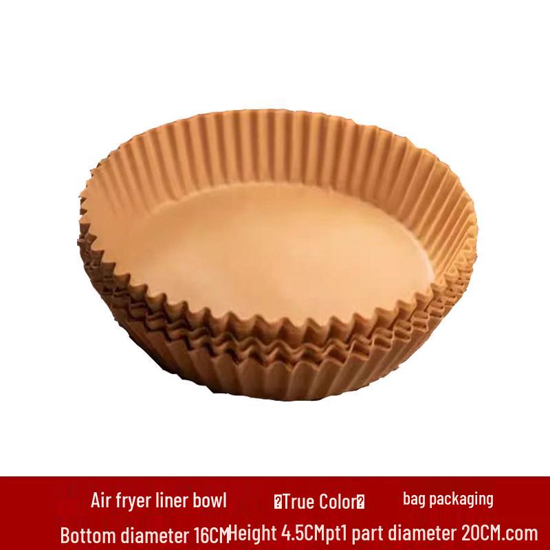 

Утолщенная квадратная силиконовая маслопоглощающая бумага для выпечки во фритюрнице - пищевой класс 50 pcs Circular [Bag]