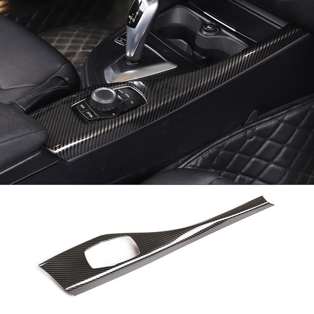 ABS Carbon Fiber Car Center Control Interior Decoration Sticker For BMW 1 2 Series F20 F21 F22 F23 2012-2018 Car Accessories
