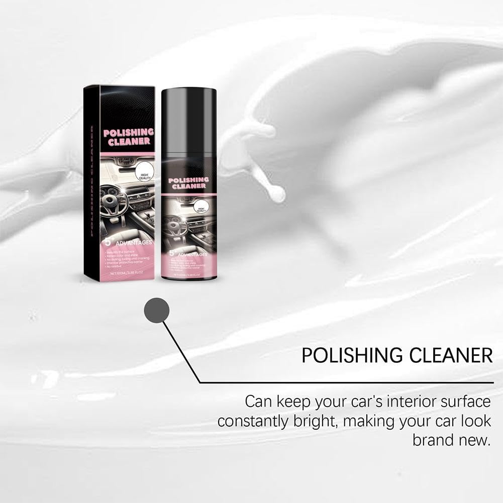 Polishing Cleaner Car Interior,100ml Car Interior Cleaner,Car Interior Detailer and Cleaner,Interior Car Cleaner,Interior Detailer Spray,Vehicle