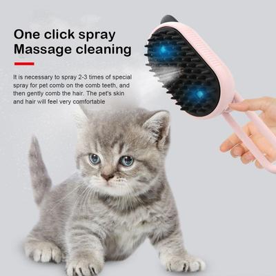 Cat Dog Steam Brush Steamy Dog Brush Electric Anti-splashing Brush With Steam Spray Massage Pet Grooming Comb Hair Removal Comb