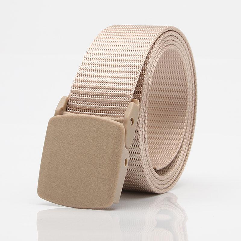 New Outdoor Tactical Sports Belts, Men's and Women's Canvas Belts, High-quality Quick-drying Plastic Buckle Versatile Belts