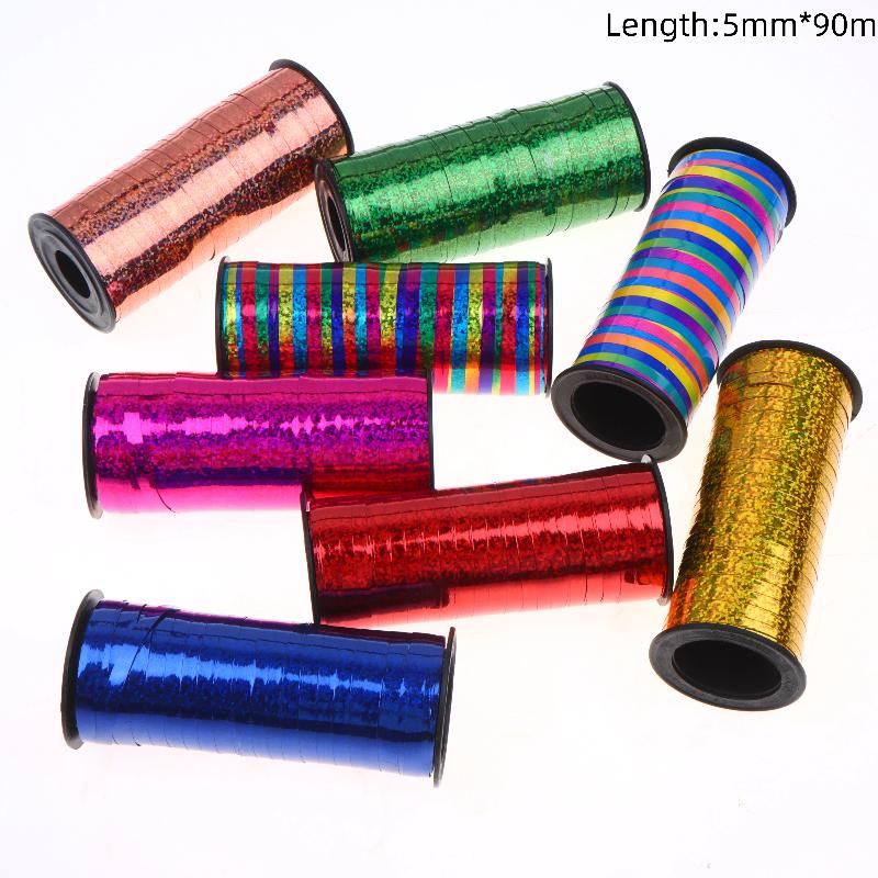 Sparkling Glitter Curling Ribbon 100 Yards Easy To Curl Balloon String for Gift Wrapping DIY Crafts Party Decoration