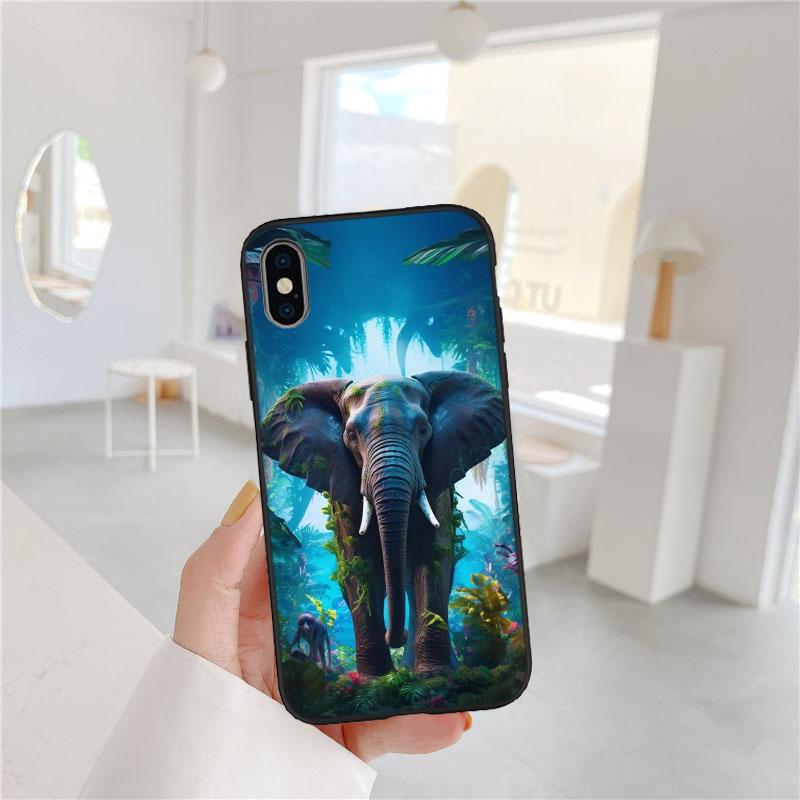 FM2 Animal Elephant Soft Shell Phone Case for Xiaomi Xiaomi Poco M4 M5 M6 M7 X3 X6 X7 F8 Ultra Pro GT NFC