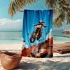 Serviette de plage ultra-douce sur le thème des motos tout-terrain, Idéale pour la piscine - le camping, la plongée - Essentiel de voyage parfait, Serviette de plage vibrante.