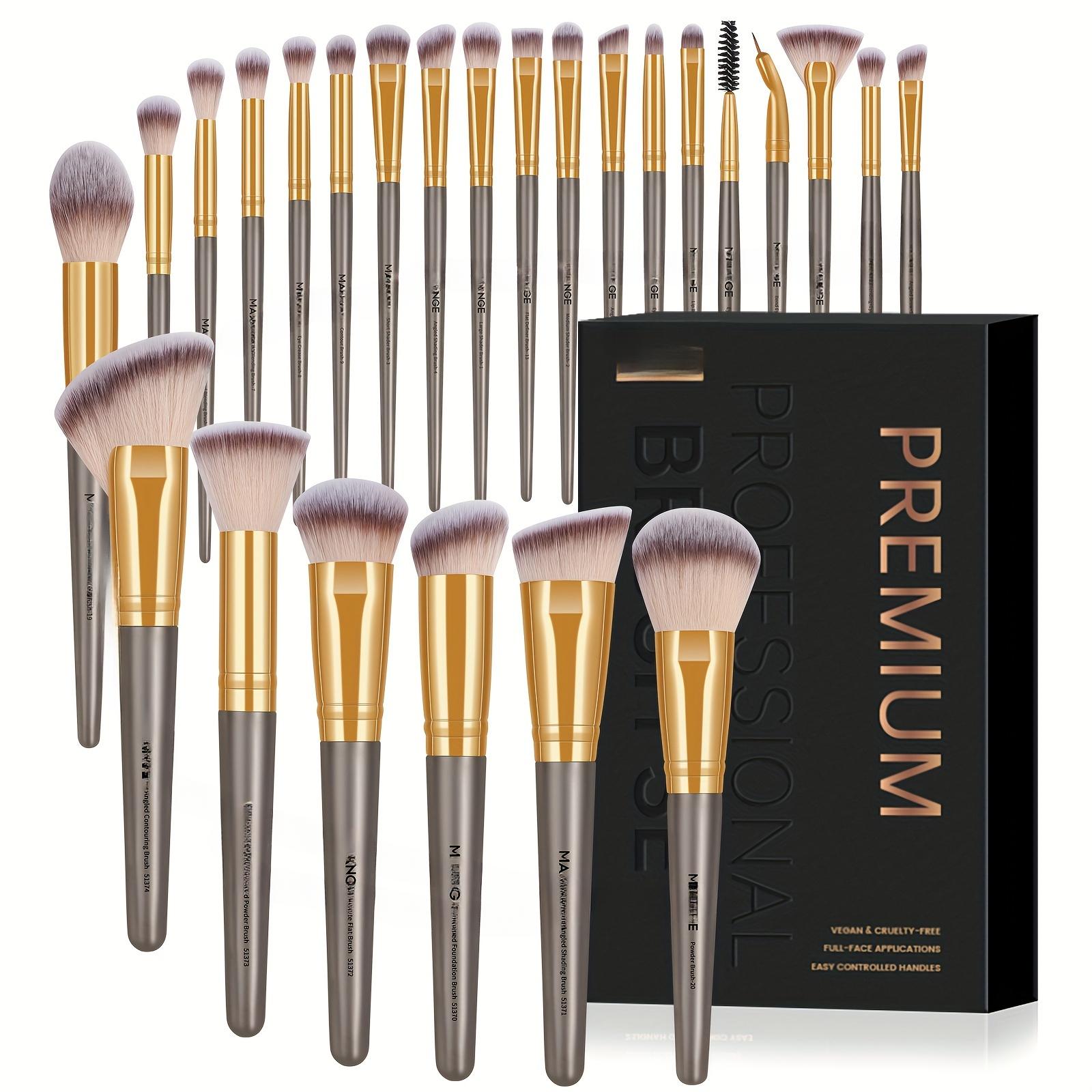 

Набор из 25 кистей для макияжа, кисть для румян, кисть для тональной основы, кисть для теней для век, полный набор кистей для консилера, полный набор профессиональных инструментов для макияжа шампанского