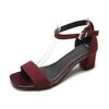 2018 Summer Korean Chunky Heel One-Strap High Heel Sandals for Women, 5cm-7cm