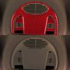 3Pcs Red Carbon Fiber Car Inner Reading Light Panel Civer For Mini Cooper 07-10