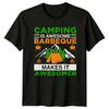 Camping Is Awesome Barbeque Makes It Awesomer TShirt Gift For Him And Her