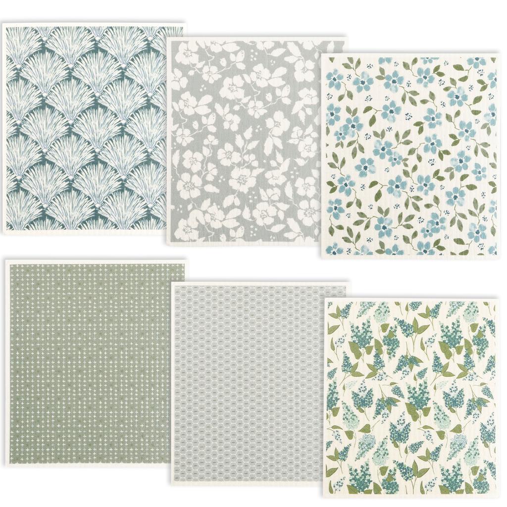 Swedish Dishcloths Soft Cellulose Sponge Cloths Environmentally Friendly Cleaning Wipes Absorbent Kitchen Counter Rags for Wash