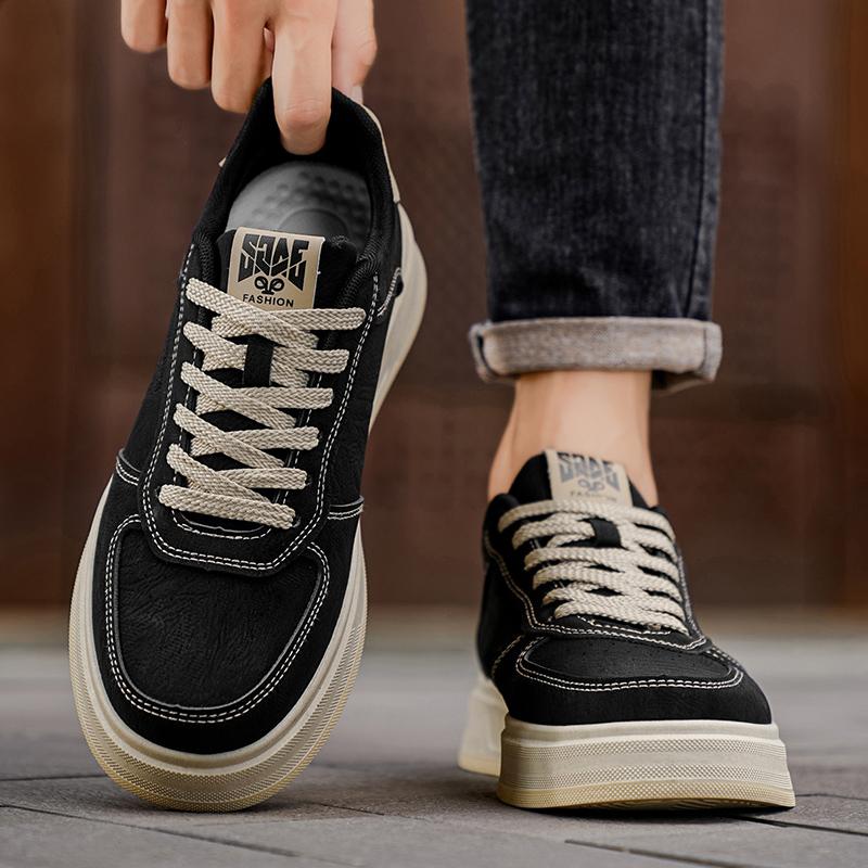 Ny Mote Høst Og Vinter Herre Lav Topp Martin Støvler Studenter Mannlige Gutter Trendende Myk Såle Arbeidssko Arbeidsvern Martin Sneakers