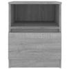 VidaXL Bedside Table Sonoma Grey 40x40x50 Cm Engineered Wood 815818