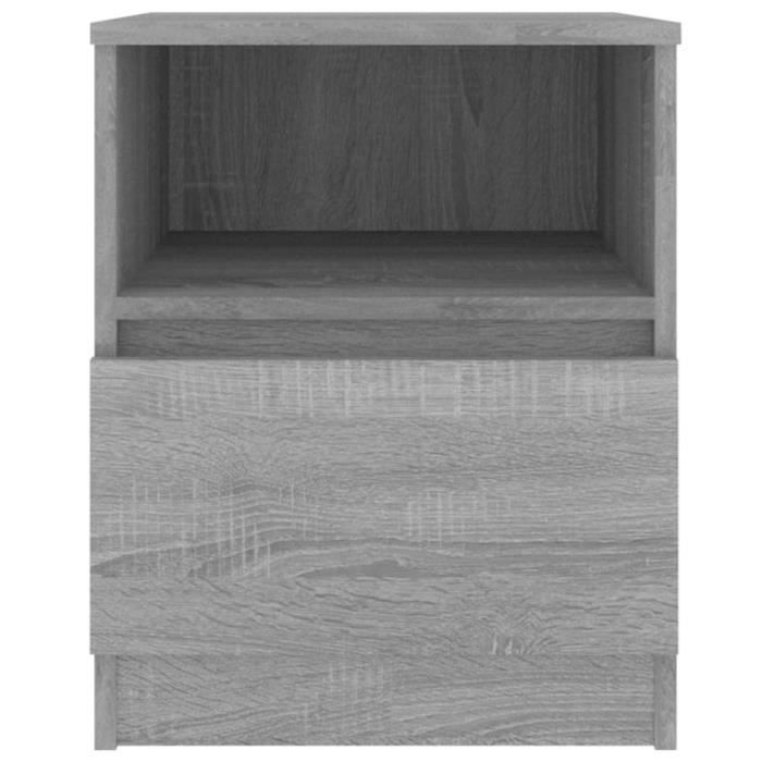 VidaXL Bedside Table Sonoma Grey 40x40x50 Cm Engineered Wood 815818