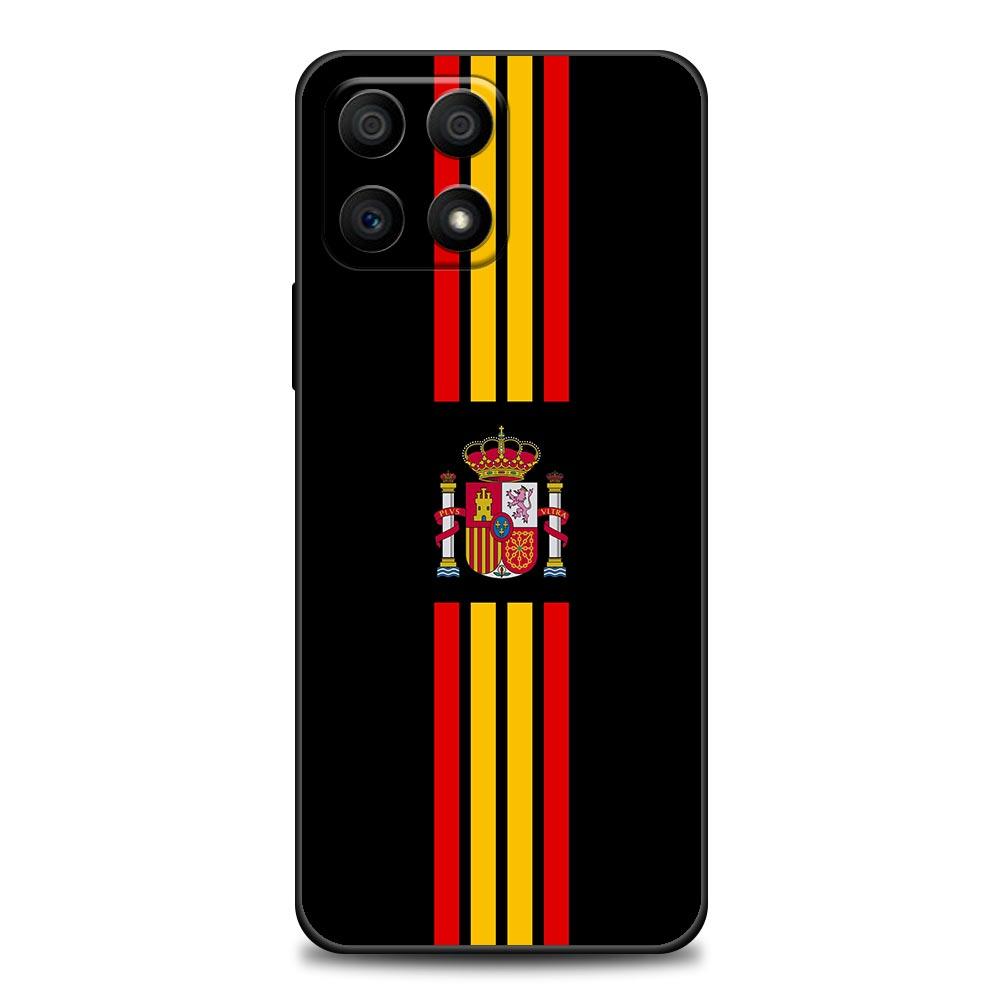 ESPANA Spanish Spain Flag Phone Case For Honor 50 30 10 Lite 30i 20 20e 9A 9C 9X Pro 8X Nava 8i 9 Y60 Cover Soft Silicone Cases
