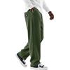 Pantaloni da Uomo Vintage in Velluto a Coste con Strisce Verticali, Gamba Dritta Larga per Uso Casual
