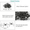 Decorative Item - HAOPYOU - Set of 200 Halloween Spiders - Black Plastic - For Children - Mixed