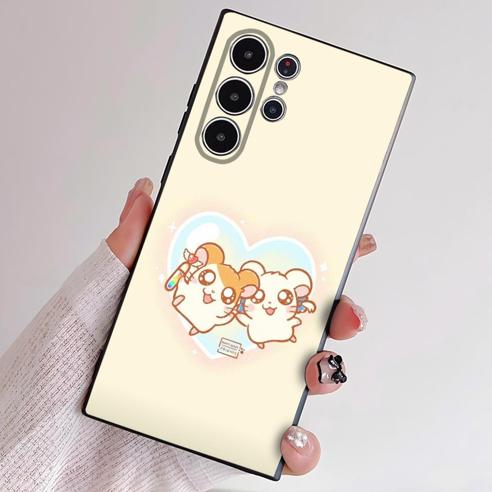 Hamtaro Cute Hamster Kawaii Lovely Phone Case For Samsung S Series S22 S23 S24 S25 FE Plus Ultra TPU Soft To Skin-friendly Case