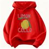 Y2k Retro Hoodie Kids Limon Cello Lemon Design Printed Children's Sweatshirt Hoody for Boys Girls Casual Hoodies Clothes