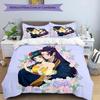 3pcs The Apothecary Diaries pattern bedding set duvet cover set includes duvet cover &pillowcases, perfect all season bedroom decoration & gift