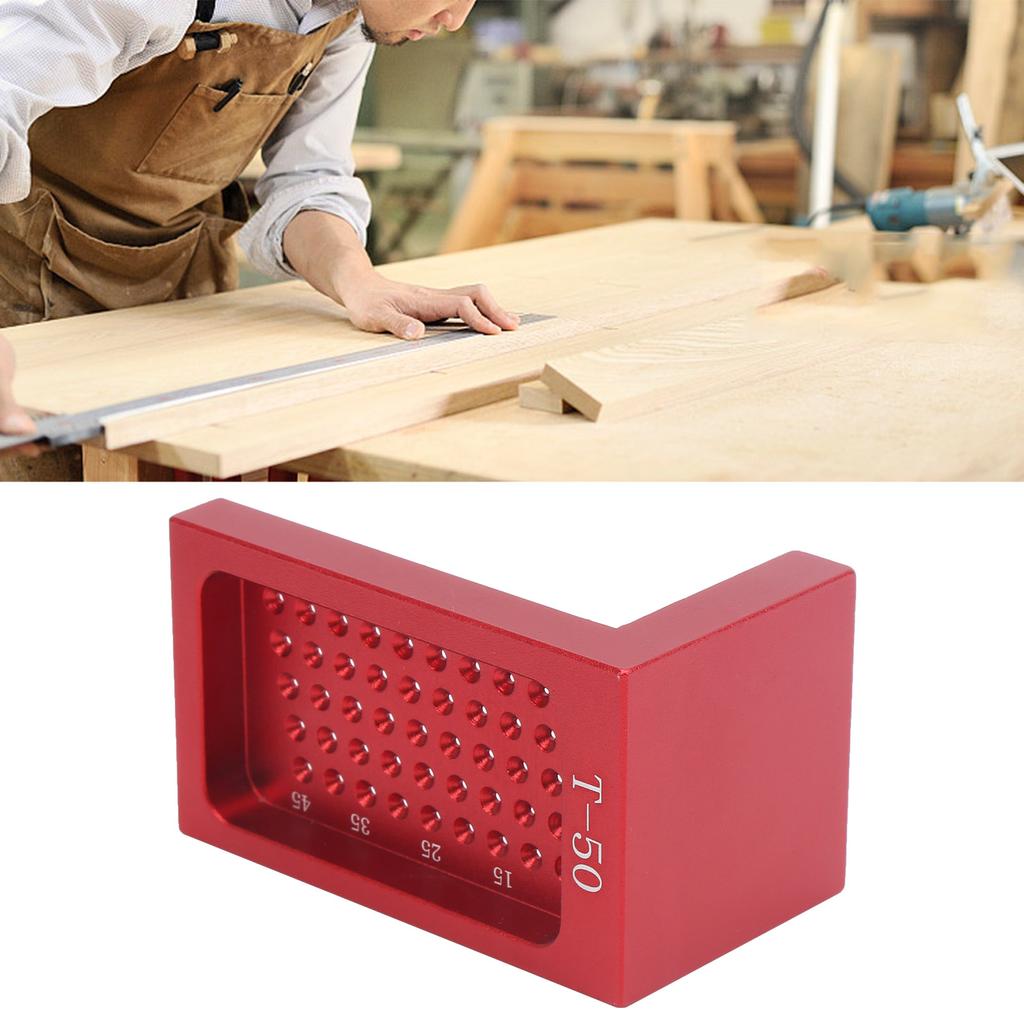 T50 Aluminum Alloy TType Ruler Line Scriber Ruler Woodworking Tool for Carpenter Portable Crossed-Out Tool Carpenter Scriber T50 Aluminum Alloy TType Ruler Line Scriber Ruler Woodworking Tool for Carpenter Portable Crossed-Out Tool Carpenter Scriber